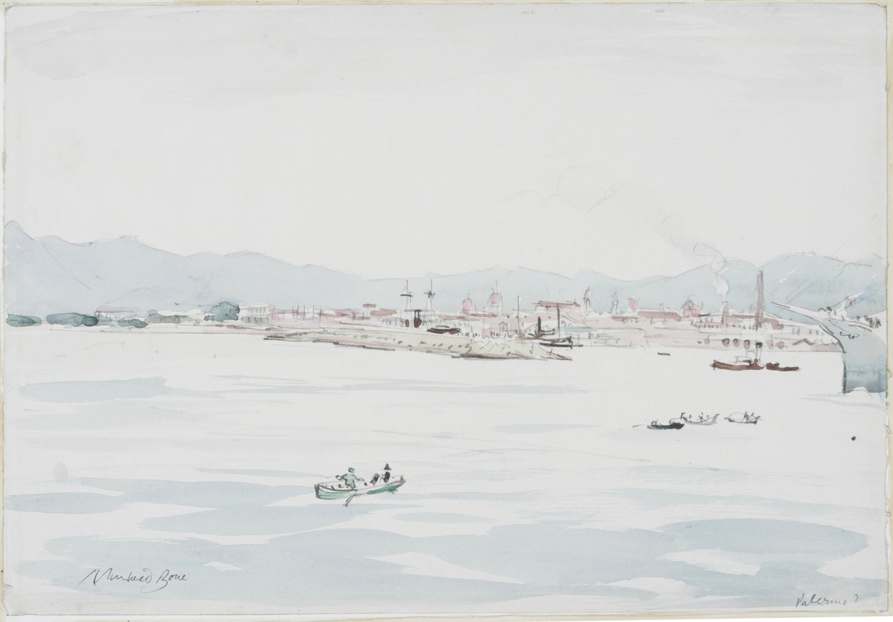 Palermo (lápiz y acuarela sobre papel) de David Muirhead Bone