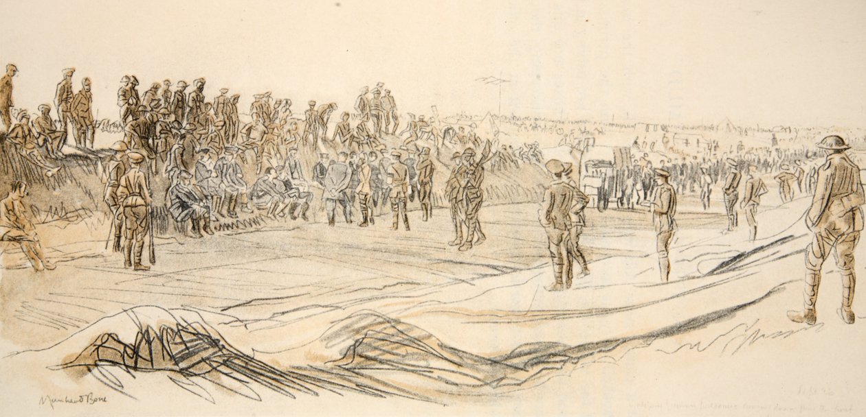 Vigilancia de prisioneros alemanes, ilustración de 