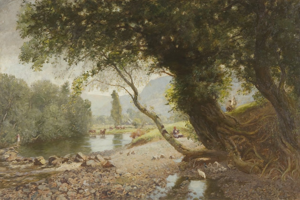 La Hiedra, El Roble y El Árbol de Abedul, Bettws-y-Coed de David Murray