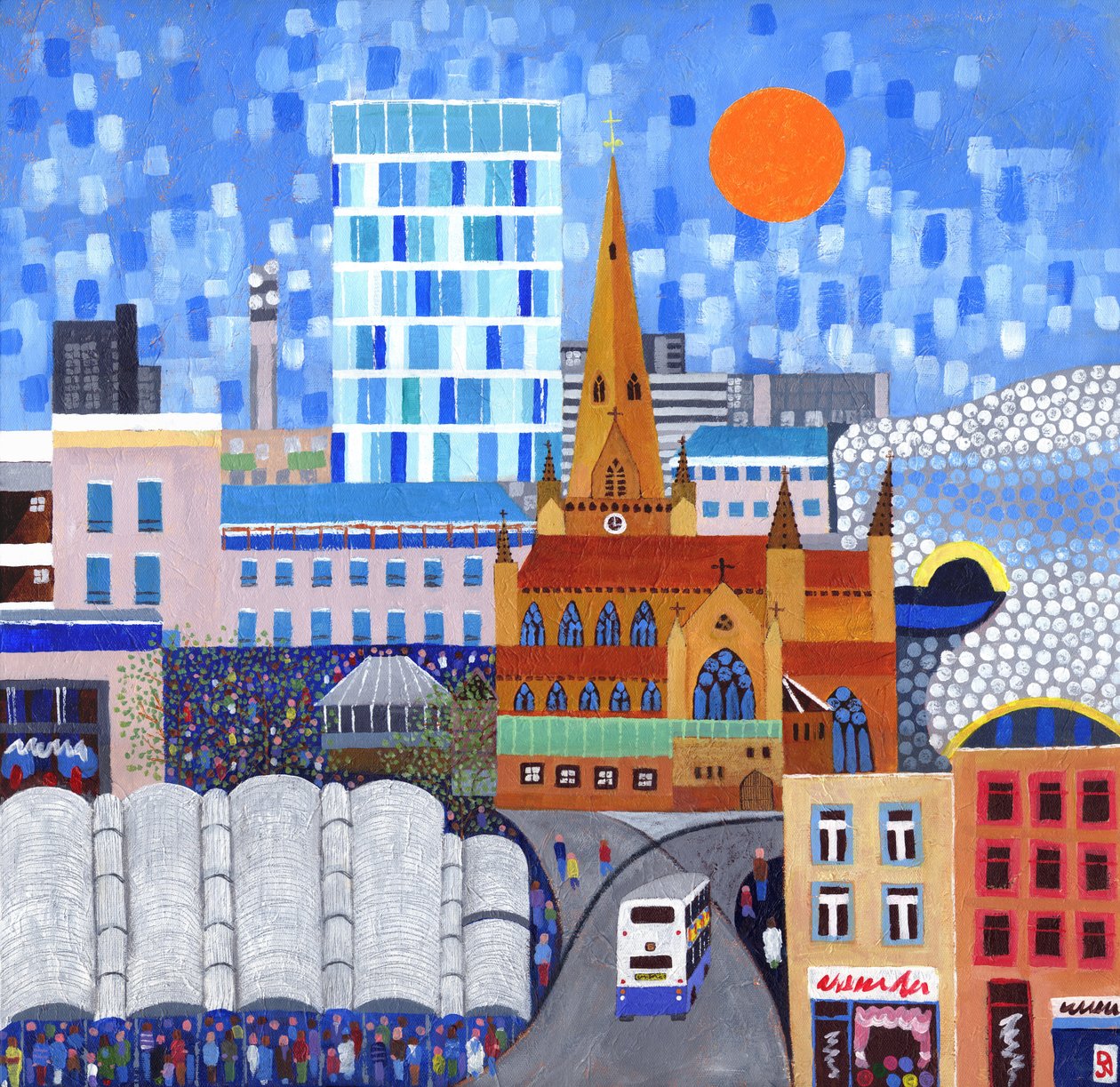 Bullring Sun, 2012 (acrílico sobre lienzo) de David Newton