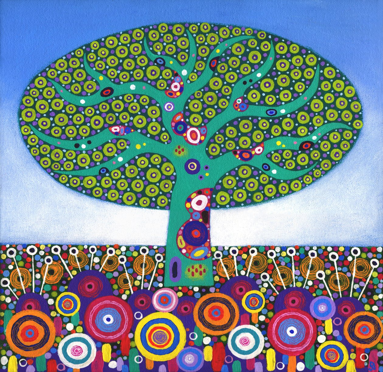 Lime Tree Too, 2015 (acrílico sobre lienzo) de David Newton