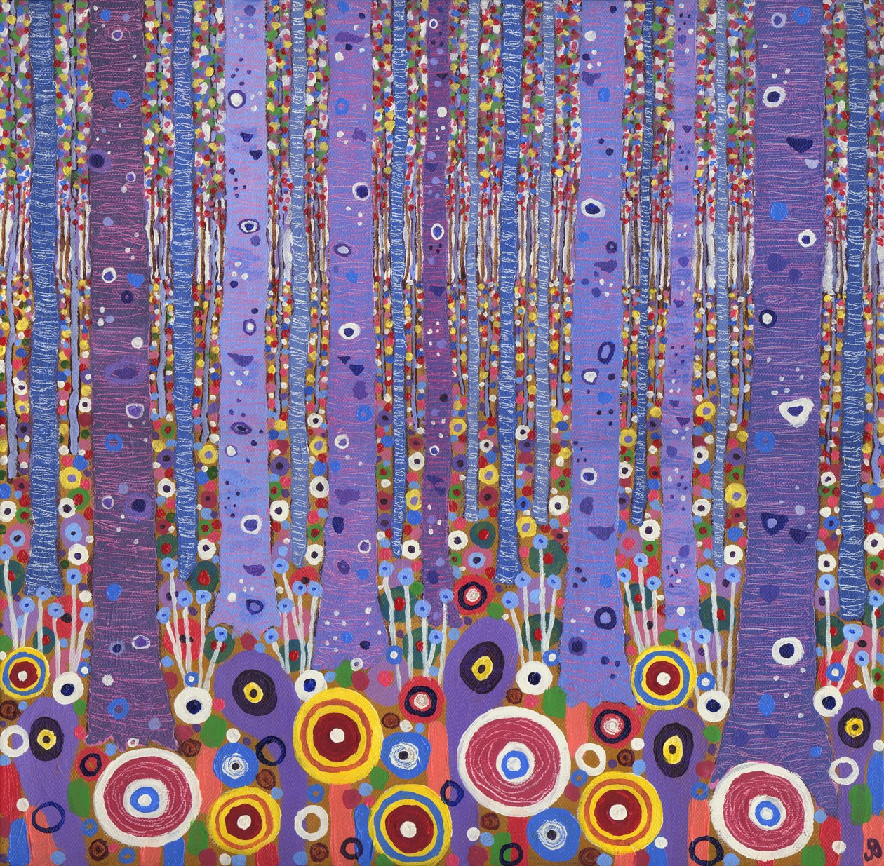 Bosque púrpura 1, 2012 de David Newton