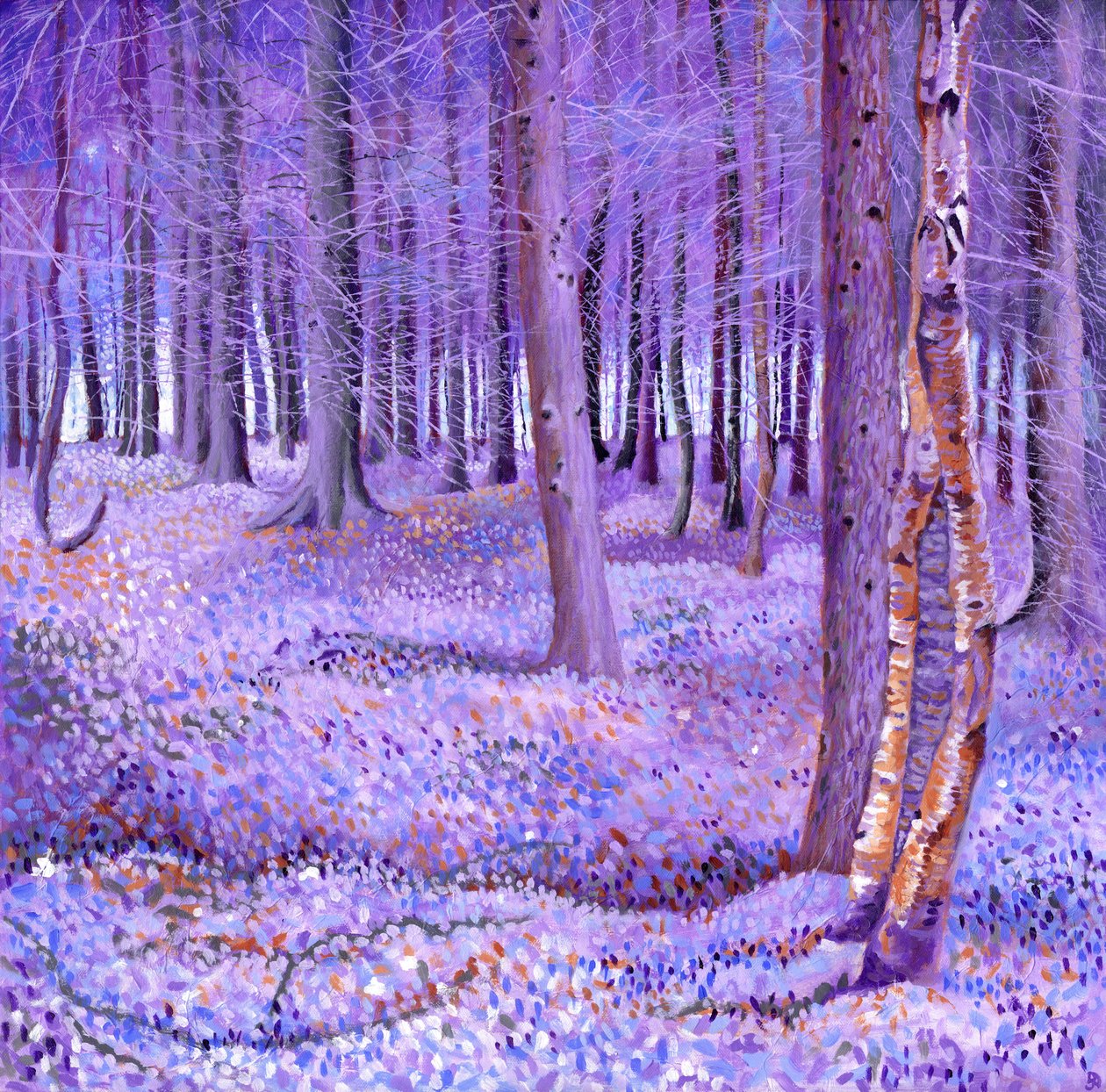 Bosque púrpura 2, 2012 de David Newton