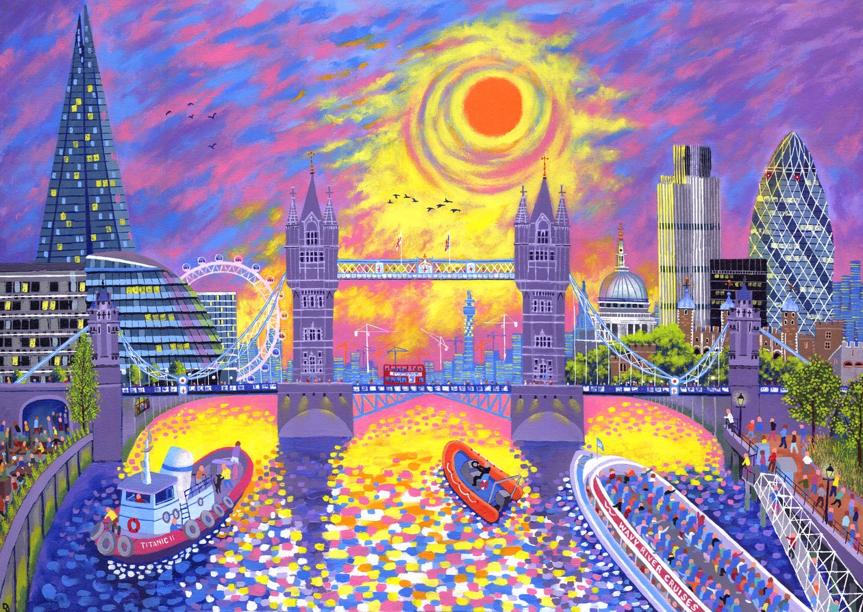 Puesta de sol:Piscina de Londres, 2013 de David Newton