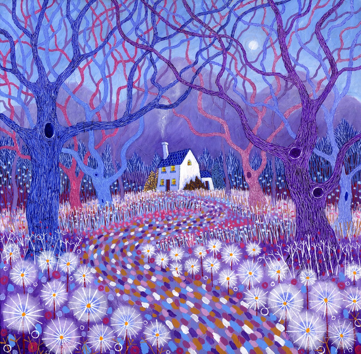 El retiro, 2014 (acrílico sobre lienzo) de David Newton