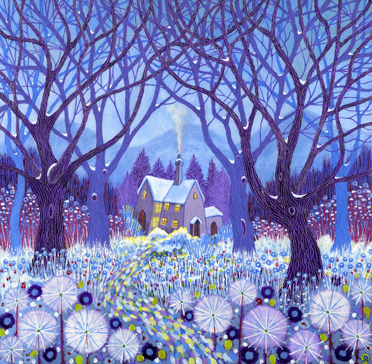 Winterlands, 2012 (acrílico sobre lienzo) de David Newton