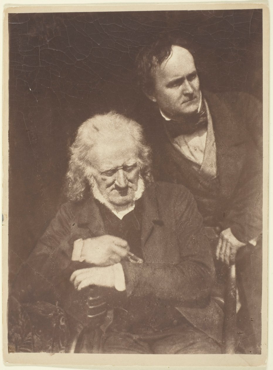 Retrato de Dos Hombres John Henning y Alexander Handyside Ritchie de Hill and Adamson