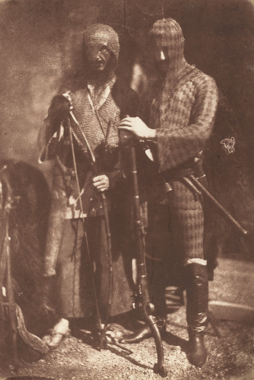 Armadura afgana o circasiana, 1843 de David Octavius Hill, Robert Adamson