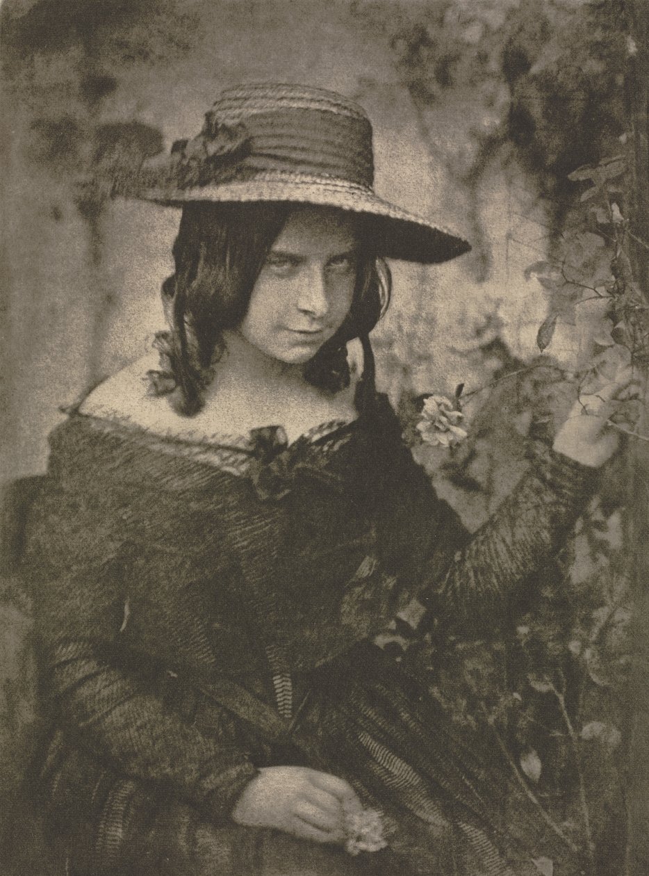 Camera Work: Chica con sombrero de paja, 1912 de David Octavius Hill, Robert Adamson