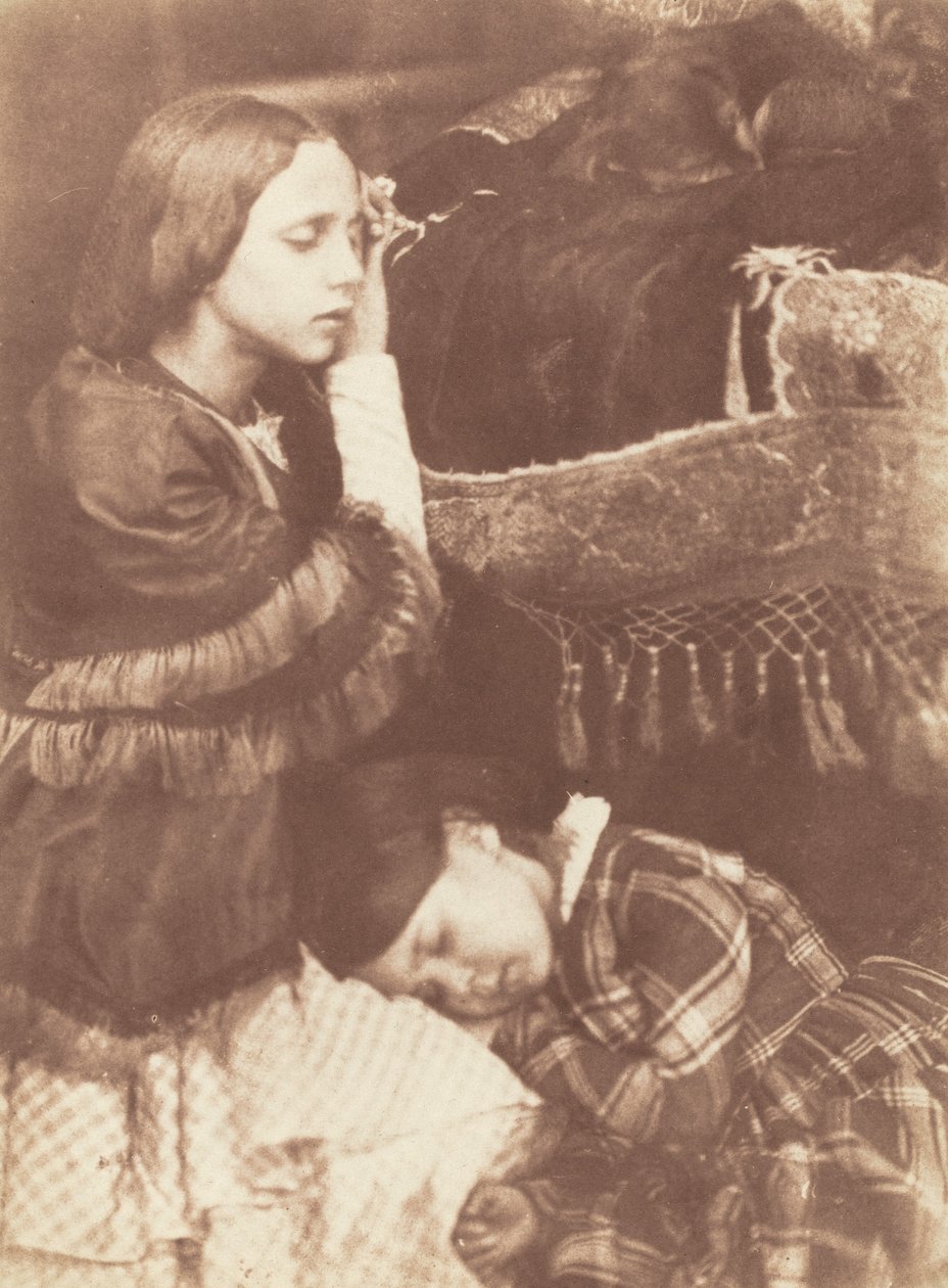 Los Tres Durmientes: Sophia Finlay, Harriet Farnie y Brownie, c. 1845 de David Octavius Hill, Robert Adamson