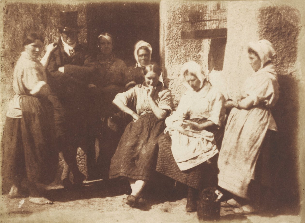 La puerta de un chalé de piloto de Newhaven, 1845 (foto) de David Octavius Hill
