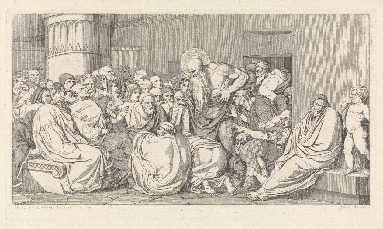 Jeremías ante el templo de David Pièrre Giottino Humbert de Superville