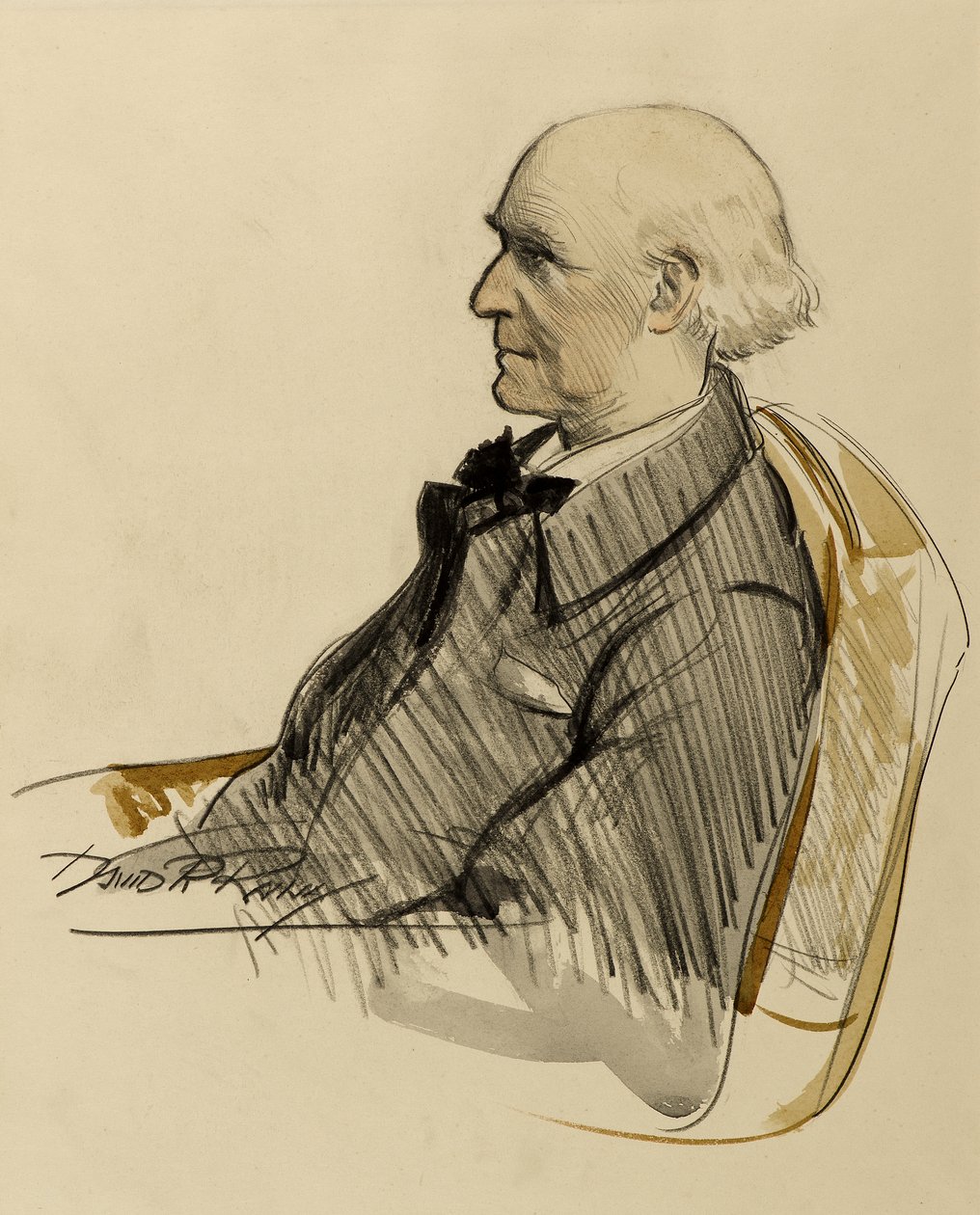 Stewart Carmichael, siglo XX (dibujo lavado) de David Prophet Ramsay