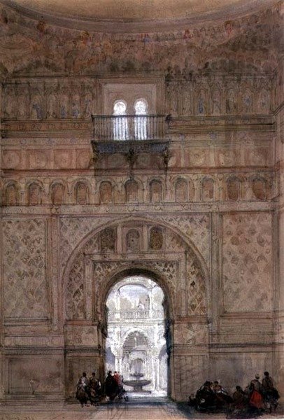 Una Mezquita, El Cairo de David Roberts