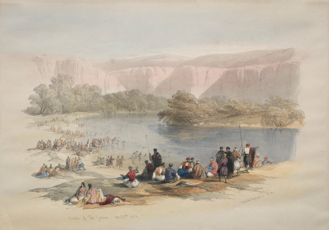 Orillas del Jordán de David Roberts