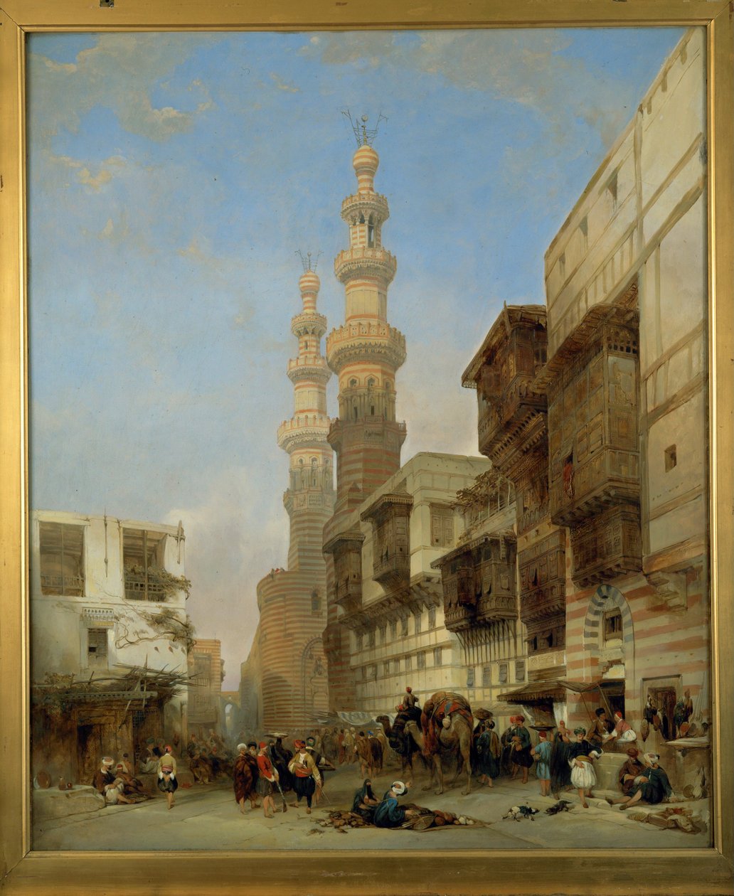 El Cairo, Metwaley-Gate ... (pintura sobre lienzo) de David Roberts