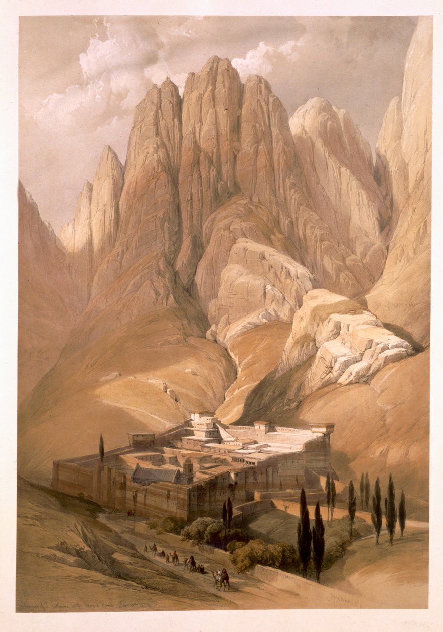 Convento de Santa Catalina con el Monte Horeb, 19 de febrero de 1839, lámina 118 del Volumen III de 