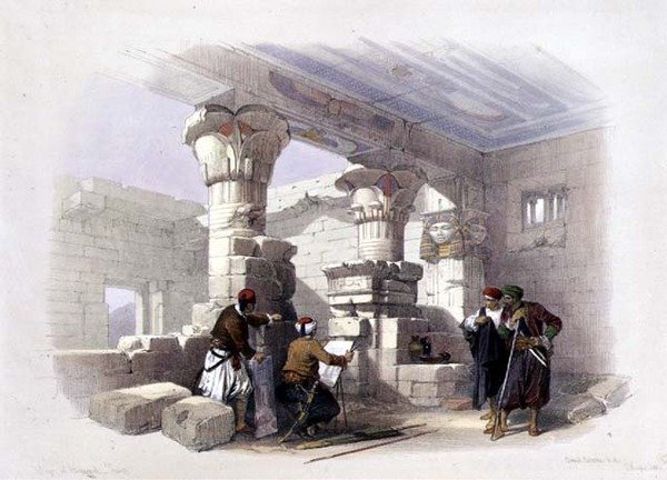 Deir Al-Madinah, Tebas, de "Egipto y Nubia", Vol.1 de David Roberts