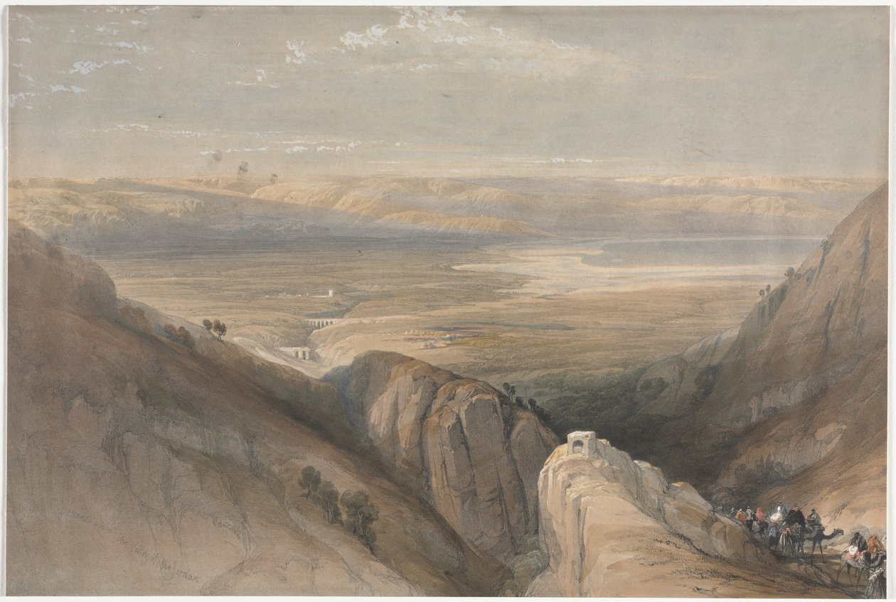 Descenso desde el valle del Jordán de David Roberts