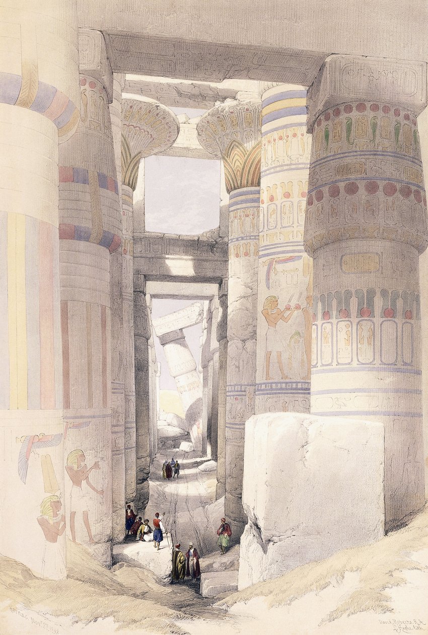Karnac, 27 de noviembre de 1838, 1842-1849 de David Roberts
