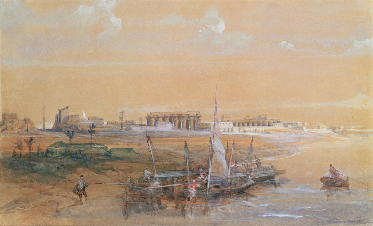 Luxor en el Nilo de David Roberts