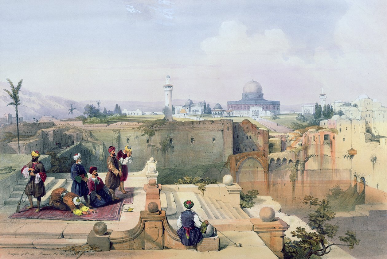 Mezquita de Omar mostrando el Sitio del Templo, lámina 8 del Volumen I de 