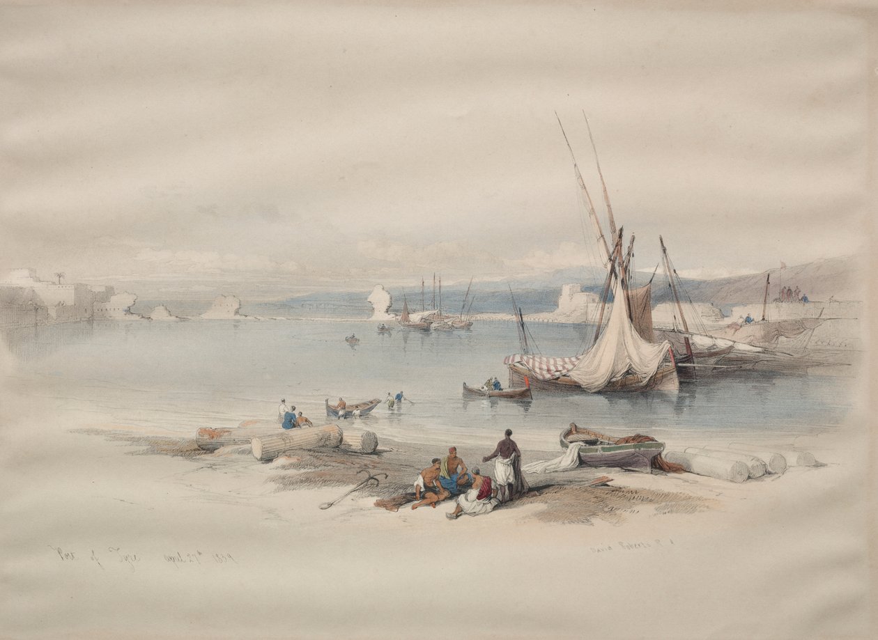 Puerto de Tiro de David Roberts
