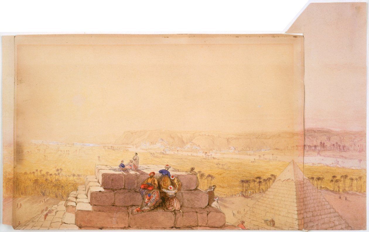 Pirámides, siglo XIX de David Roberts