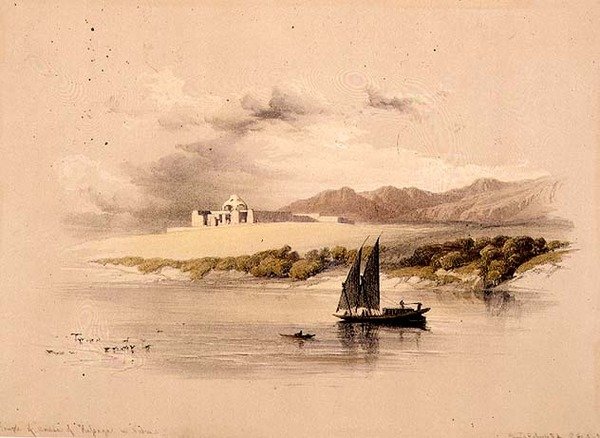 Templo de Amdda de Halsaya en Nubia, de "Egipto y Nubia", Vol.1 de David Roberts