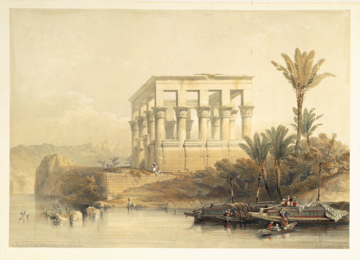 El Templo Hipetral en Philae, llamado la Cama del Faraón, lámina 65 del volumen II de 
