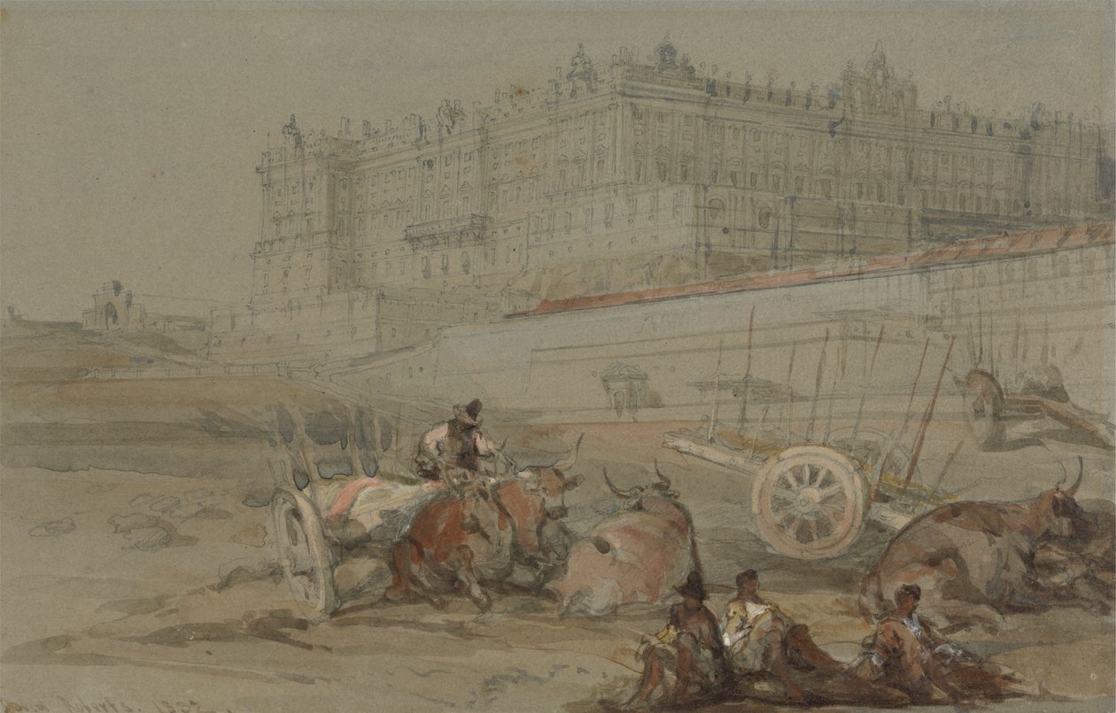 Palacio Real, Madrid, 1832 de David Roberts
