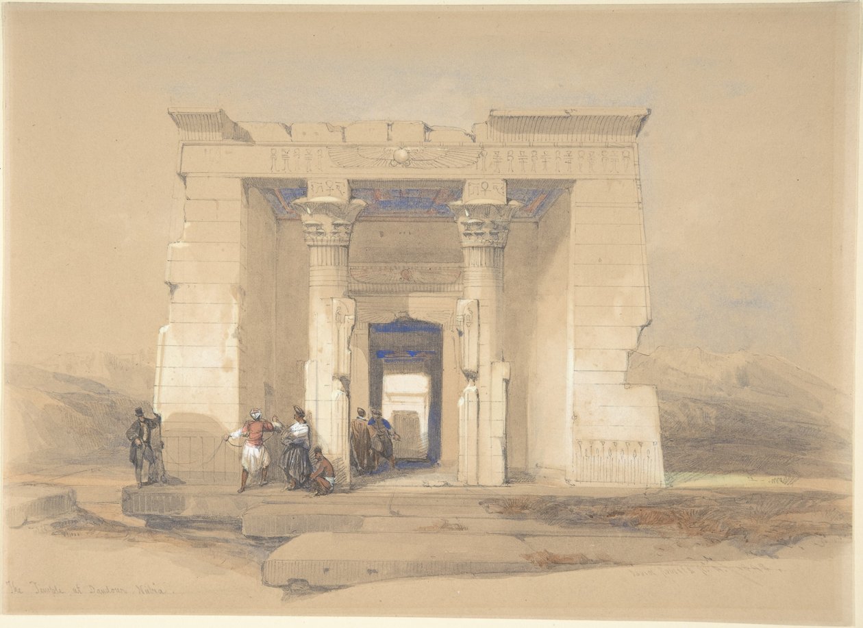 El templo de Dendur, en Nubia de David Roberts
