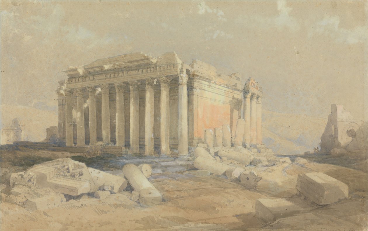 El templo de Baalbec de David Roberts