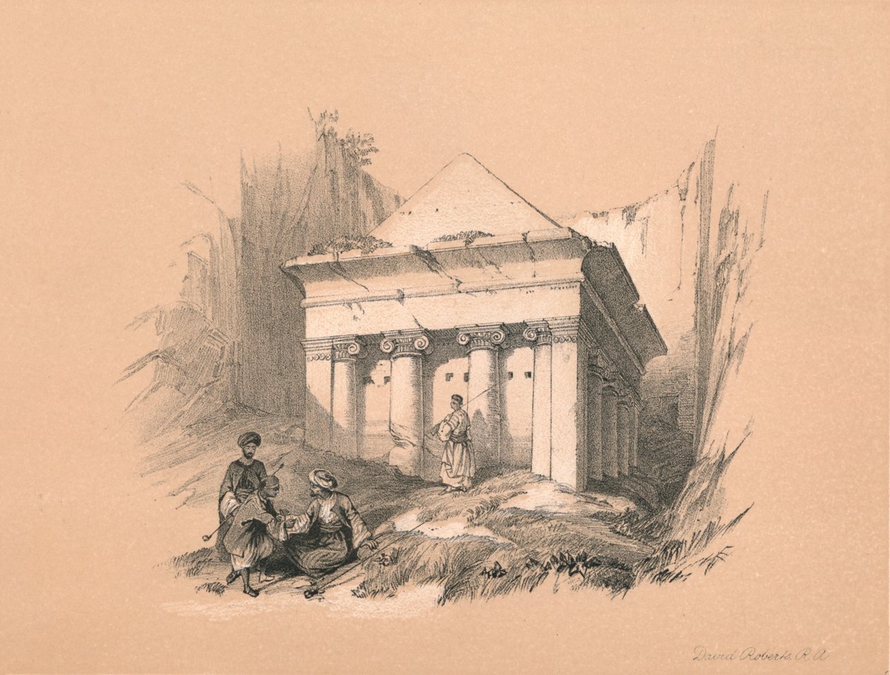 Tumba de Zacarías de David Roberts