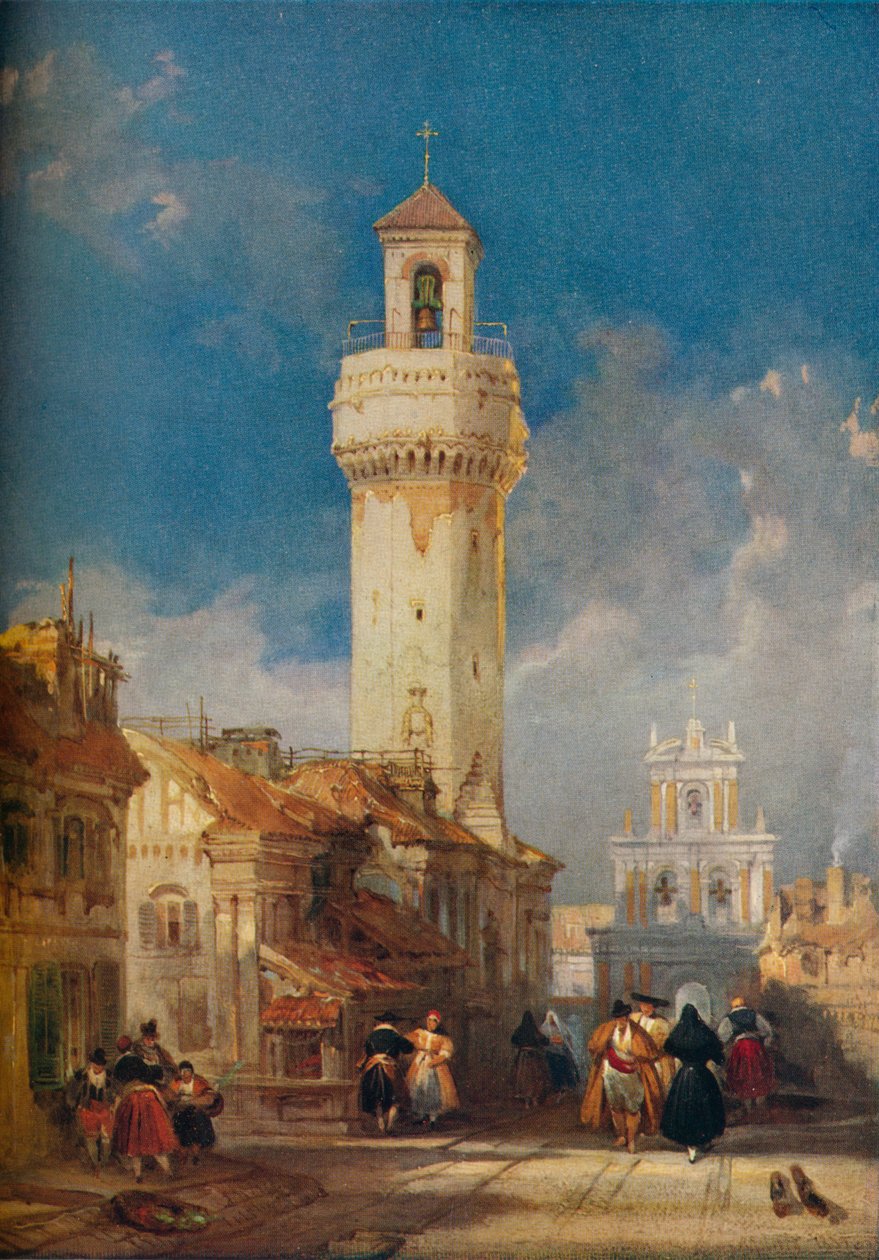 Torre de la Iglesia de San Nicolás de la Villa, Córdoba, 1834 de David Roberts