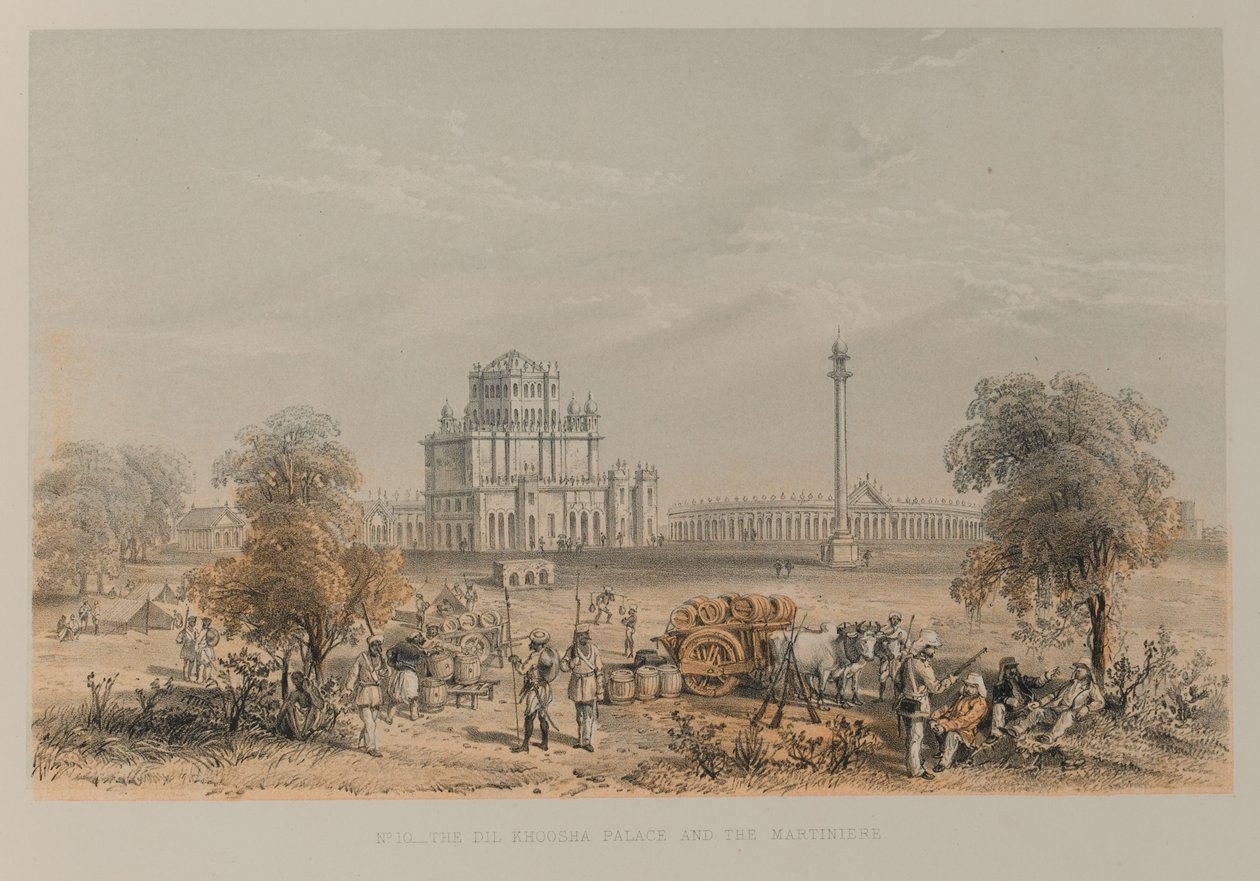 El Palacio Dil Khoosha y la Martiniere de David Scott Lieutenant Colonel (after) Dodgson