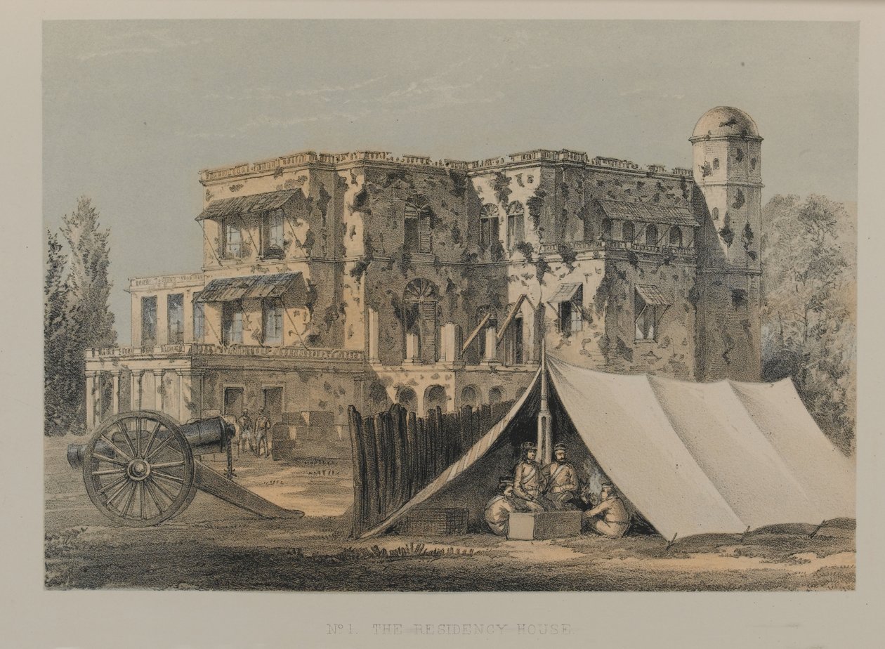 The Residency House, Lucknow de David Scott Lieutenant Colonel (after) Dodgson