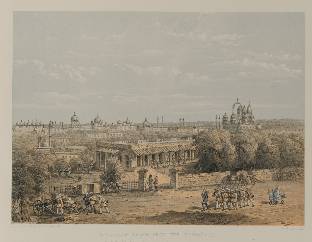 Vista tomada desde la Residencia de David Scott Lieutenant Colonel (after) Dodgson