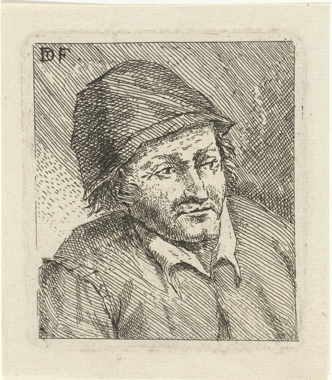 Busto de hombre con sombrero a la derecha de David Teniers (II)
