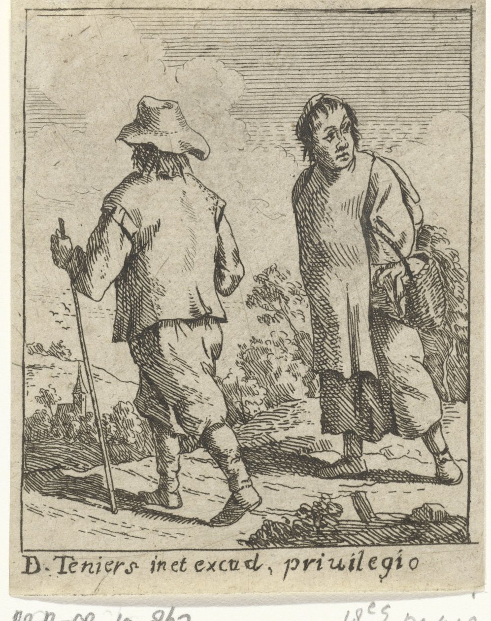 La pareja de un granjero en camino de David Teniers (II)