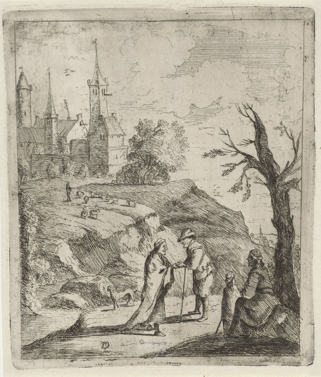 Paisaje con adivino de David Teniers (II)