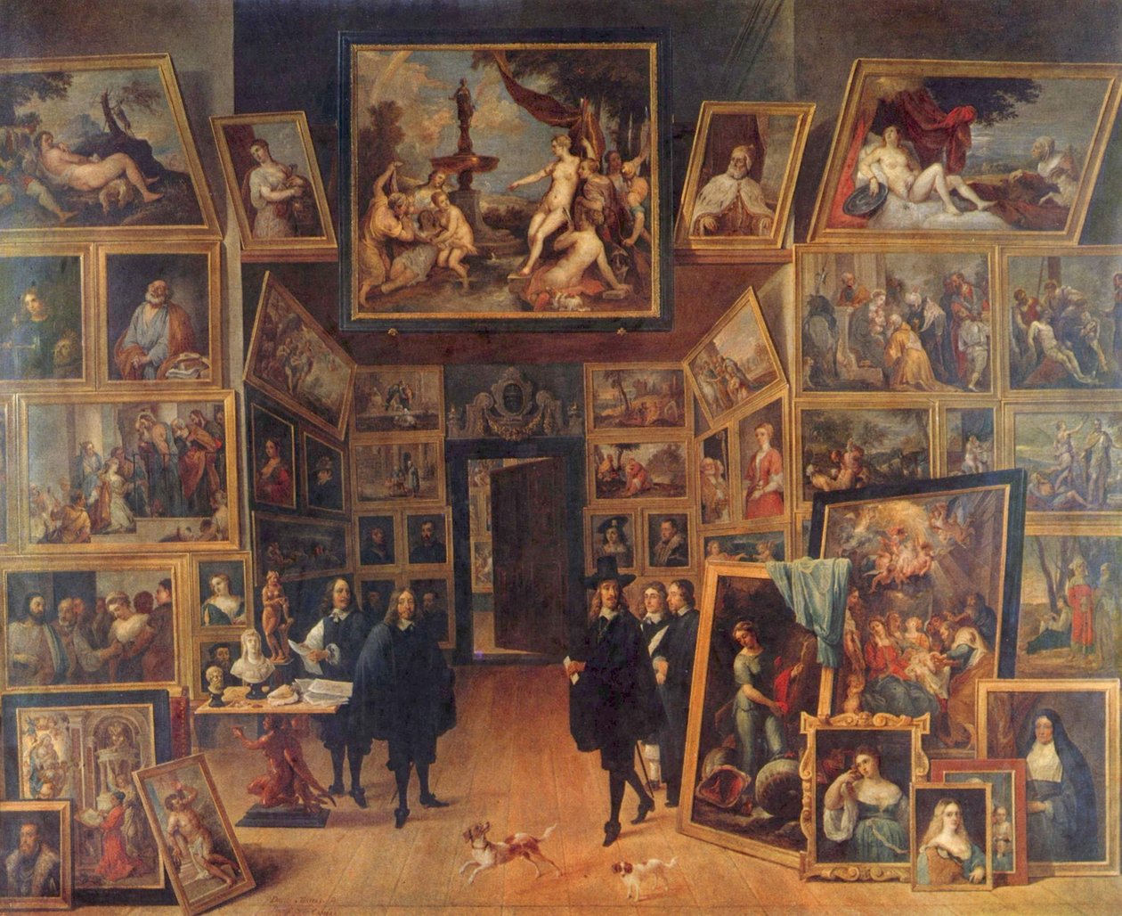 El archiduque Leopoldo Guillermo de Habsburgo (1614-1662) en su pinacoteca de Bruselas de David Teniers the Younger