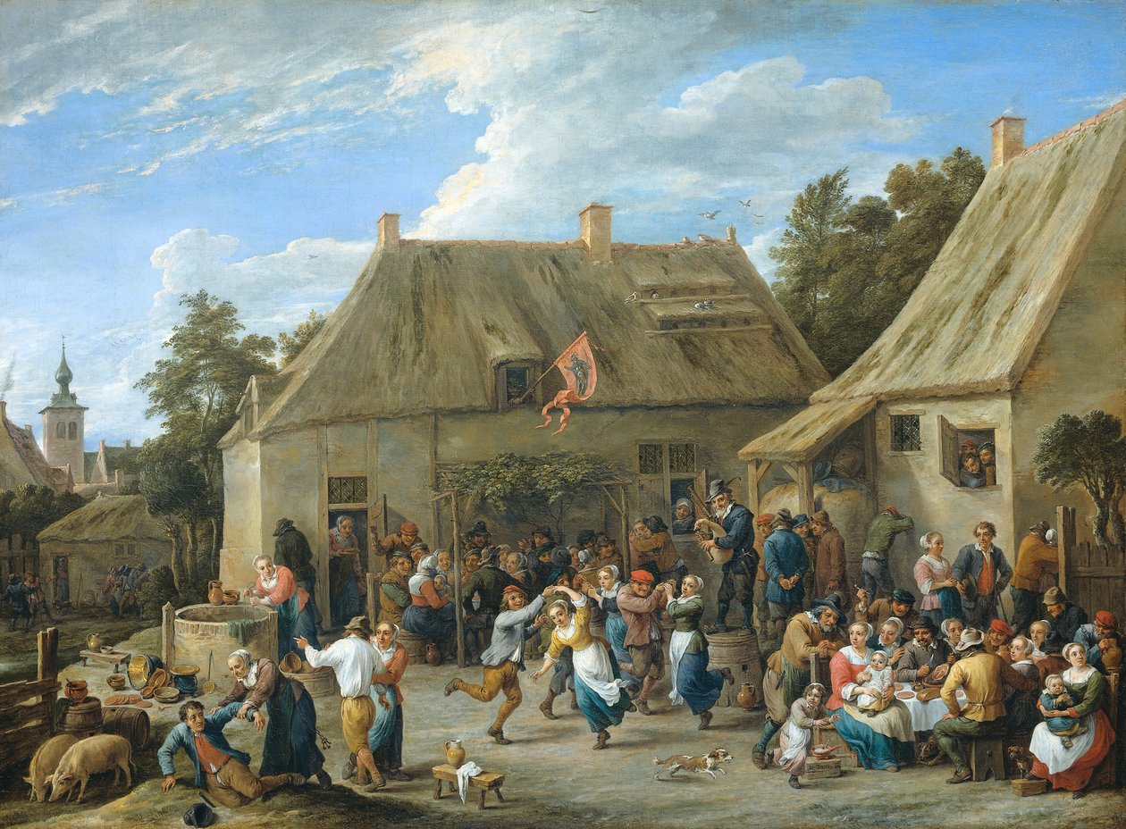Kermis campesino de David Teniers the Younger