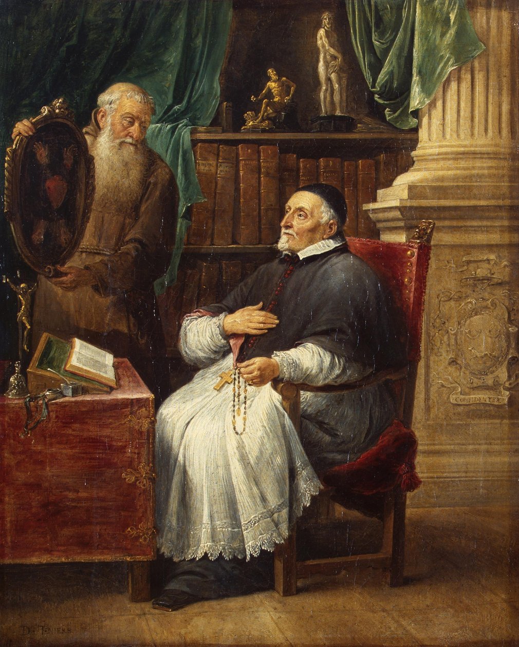 Retrato del obispo Antonius Triest y su hermano Eugenio, capuchino de David Teniers the Younger
