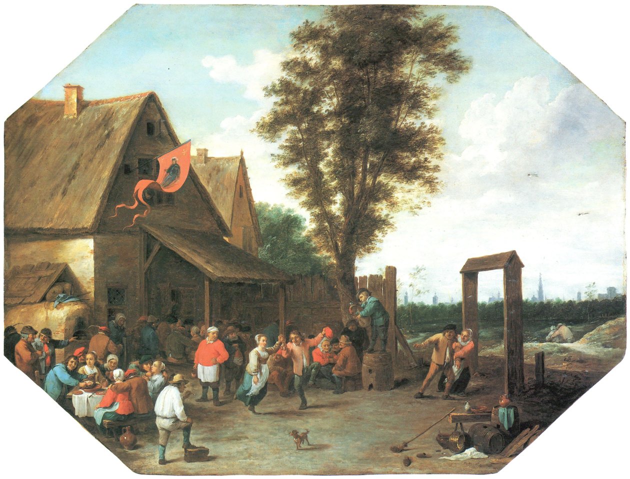 Fiesta Mayor de San Jorge de David Teniers the Younger