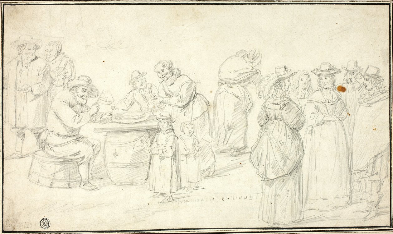 Estudio para el Festival Country cerca de Amberes de David Teniers the Younger