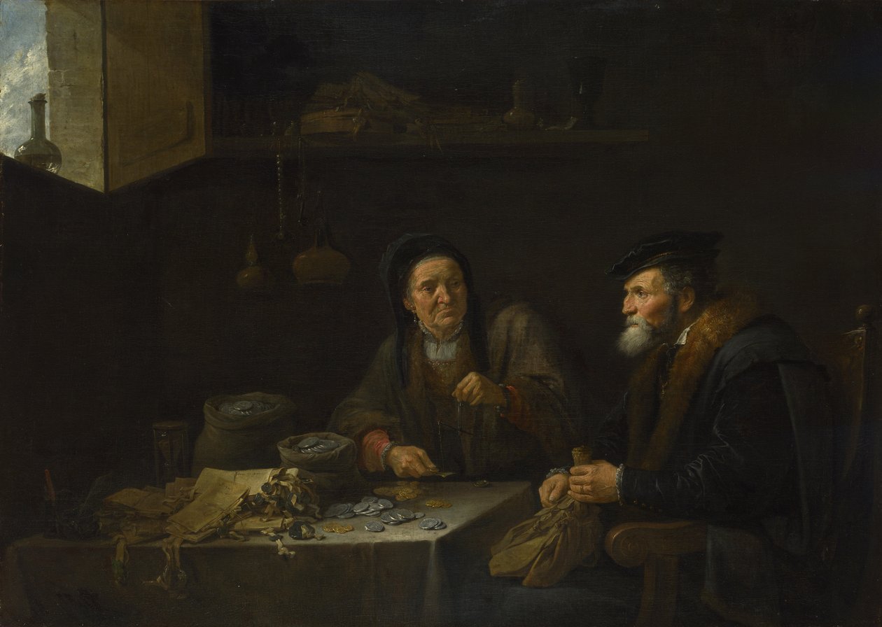 La Parábola del Rico Insensato, 1648 de David Teniers the Younger