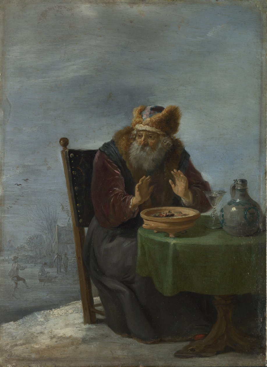 Invierno de la serie Las Cuatro Estaciones, c. 1644 de David Teniers the Younger
