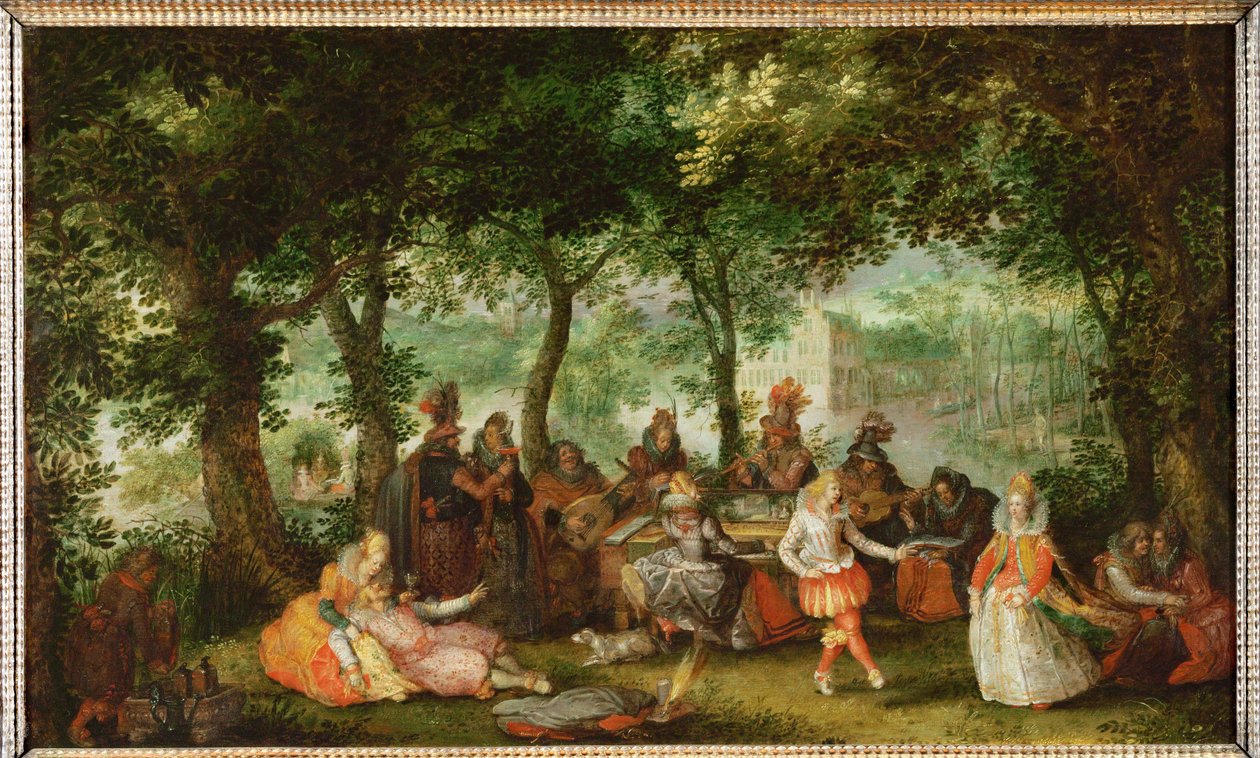 La fiesta en el campo de David Vinckeboons