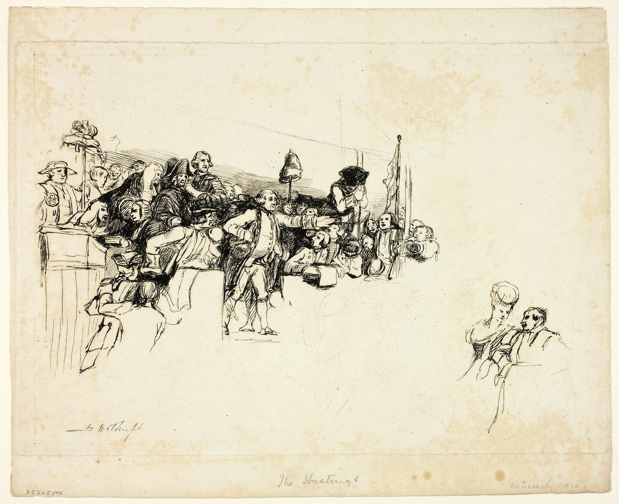 Charles James Fox en el Hustings de Covent Garden de David Wilkie